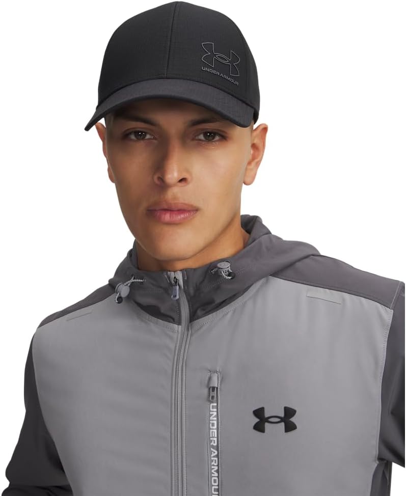 Under Armour Iso-Chill Armourvent Stretch Fit Hat - (004) Black / / Castlerock