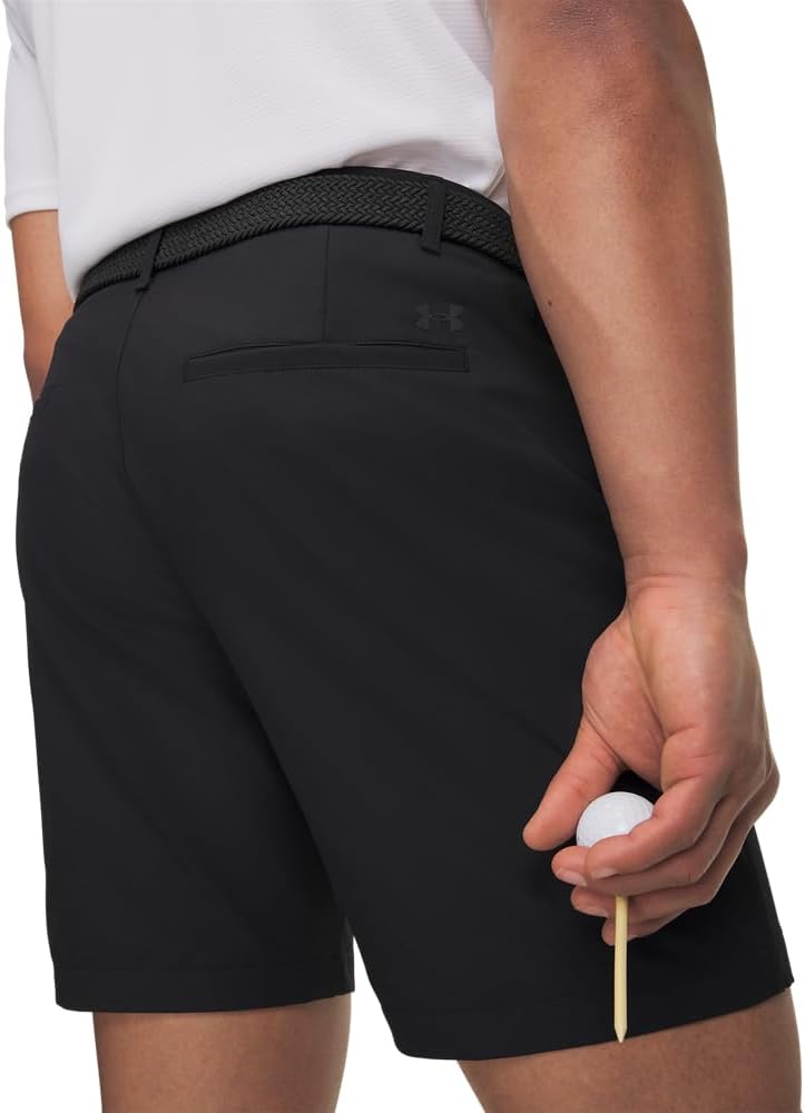 Under Armour Men's 8-Inch Golf Shorts - (001) Black / / Black