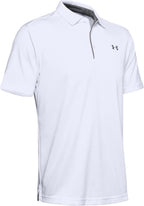Under Armour Men's Tech Golf Polo - White/ Graphite/ Graphite