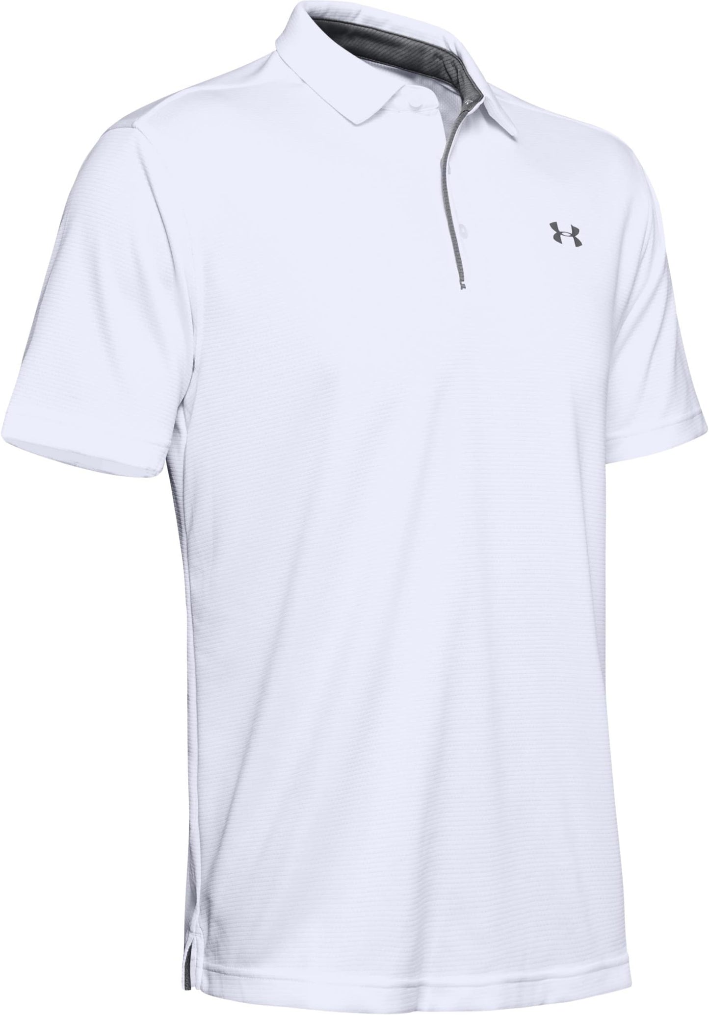 Under Armour Men's Tech Golf Polo - White/ Graphite/ Graphite