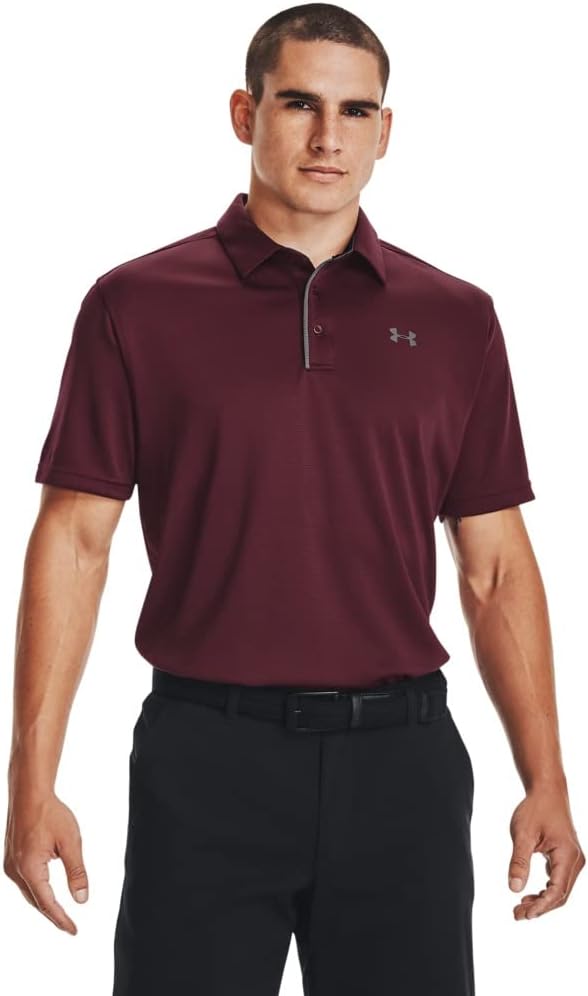 Under Armour Men's Tech Golf Polo - Maroon (609)/graphite
