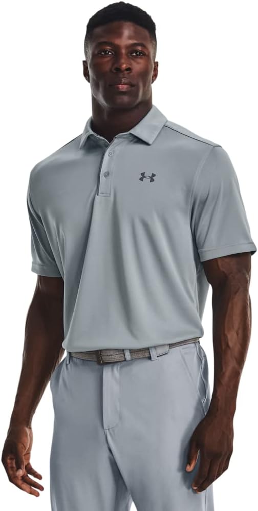 Under Armour Men's Tech Golf Polo - (465) Harbor Blue / / Pitch Gray