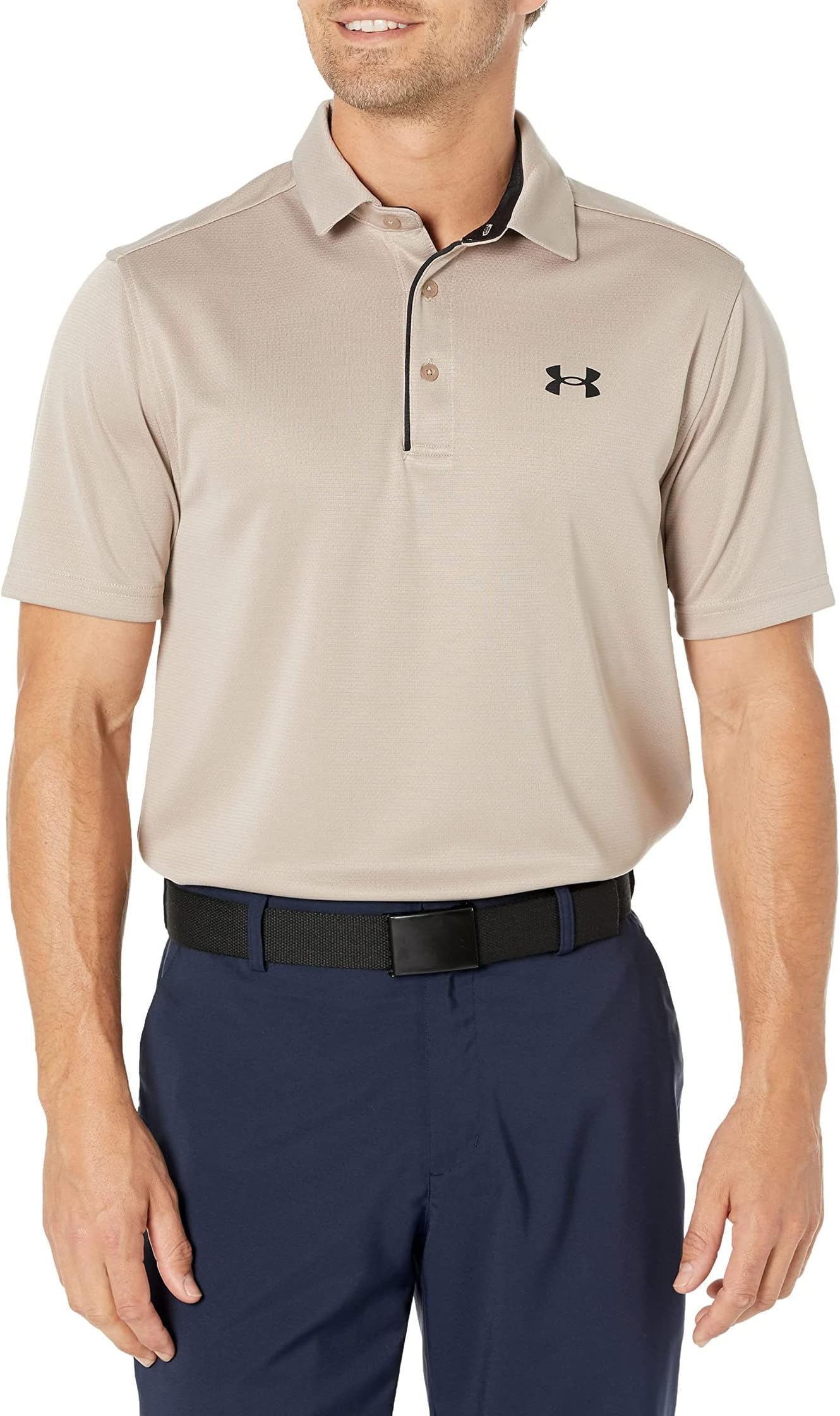 Under Armour Men's Tech Golf Polo - (236) Sahara / / Black