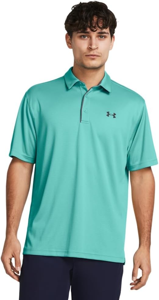 Under Armour Men's Tech Golf Polo - (957) Green Wave / / Pitch Gray