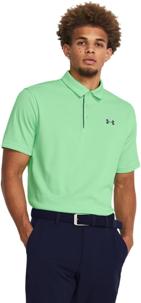 Under Armour Men's Tech Golf Polo - (350) Matrix Green / / Pitch Gray