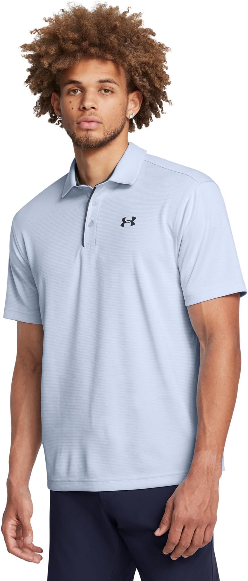 Under Armour Men's Tech Golf Polo - (470) Nimbus Blue / / Pitch Gray