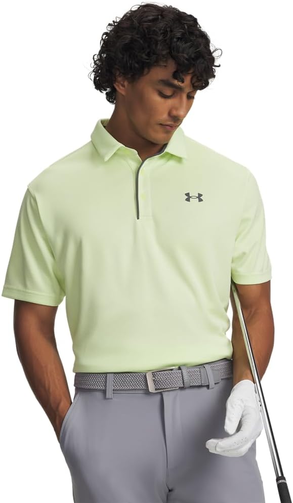 Under Armour Men's Tech Golf Polo - (392) Fade Green / / Pitch Gray