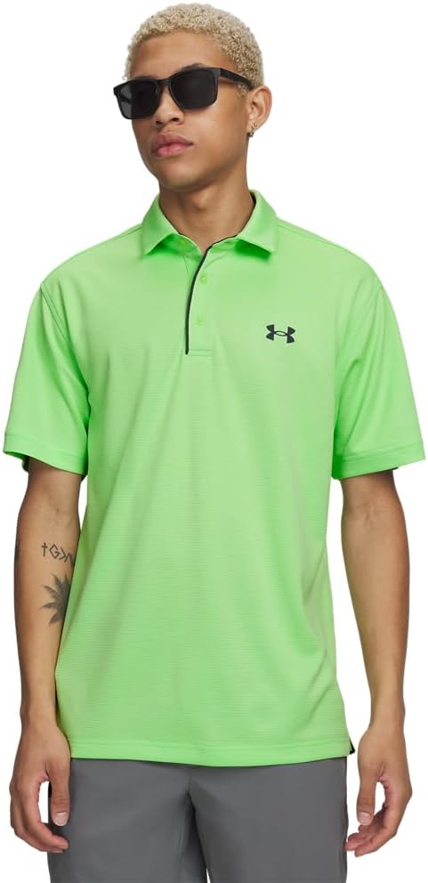 Under Armour Men's Tech Golf Polo - (715) Lumos Lime / / Pitch Gray