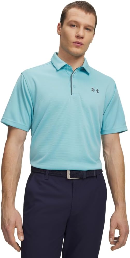 Under Armour Men's Tech Golf Polo - (429) Blue Haze / / Pitch Gray