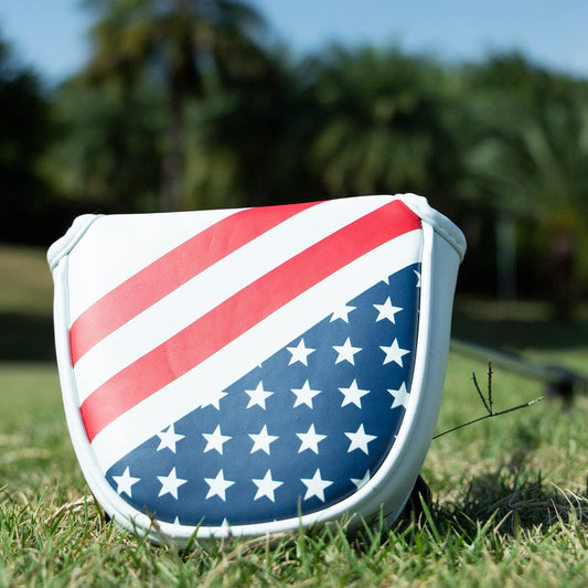 USA Patriotic Mallet Putter Headcover with Magnetic Closure