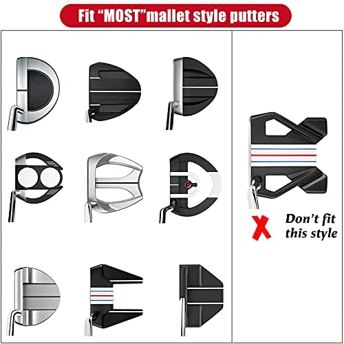 USA Patriotic Mallet Putter Headcover with Magnetic Closure