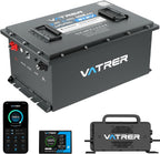 VATRER POWER 48V 105Ah LiFePO4 Golf Cart Battery with Smart 200A BMS & App