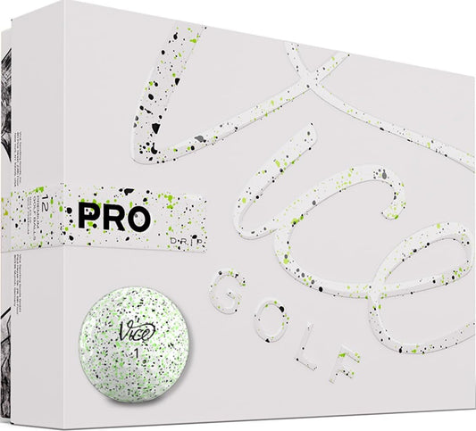 Vice Pro Golf Balls - Lime/black Drip