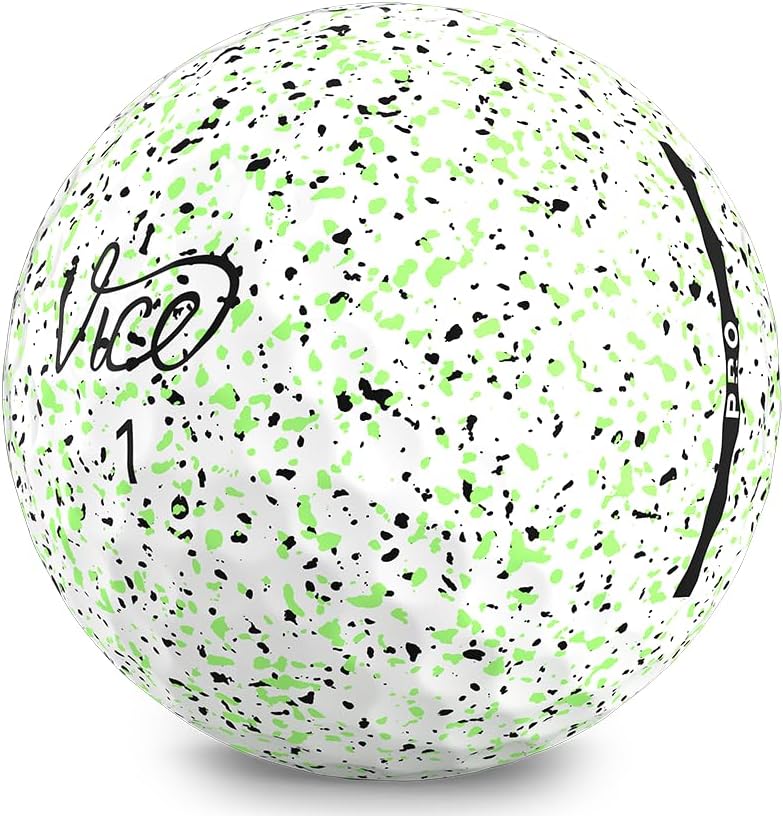Vice Pro Golf Balls - Lime/black Drip