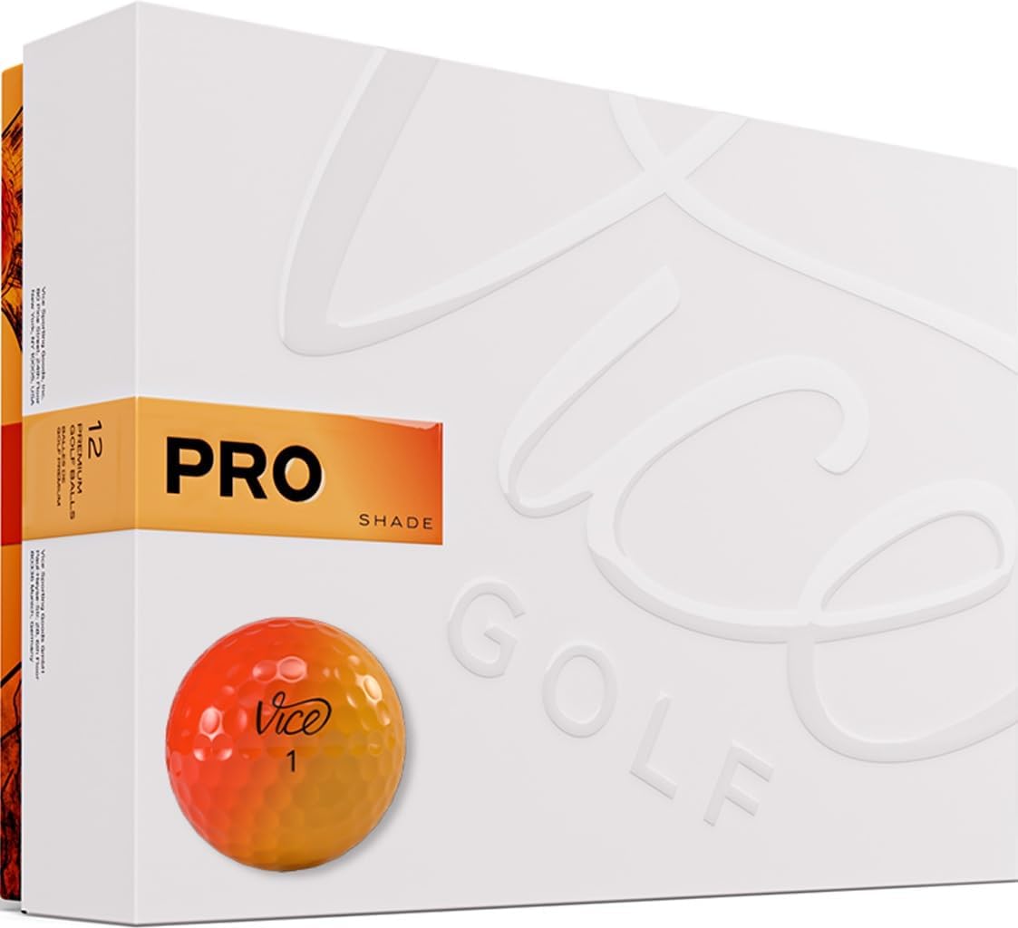 Vice Pro Golf Balls - Shade Red Orange