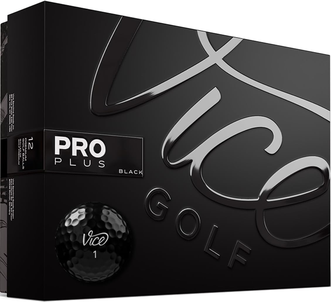Vice Pro Plus Golf Balls - Black