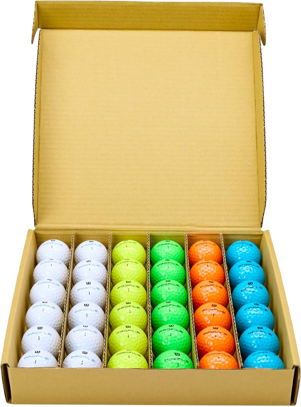 Wilson Profile Distance Golf Balls 36 Pack - Multicolor