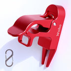 Woho Magnetic Cigar Holder For Golf Cart, Aluminum Alloy Golf Cigar Holder With Fork Hold Cigar In The Grass, Golf Cart Accessories With Dual Opening Carabiner For 30-60 Rings, Gift For Men/golfer - Red