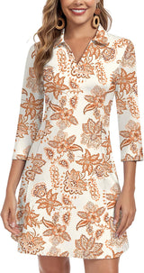 Brown Paisley Floral