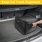 Yorepek 2 Layer Golf Trunk Organizer, Golf Gifts For Men With Separate Ventilated Compartment For 2 Pair Shoes, Waterproof Car Trunk Locker For Balls, Tees, Clothes, Gloves, Gifts For Golfers - Standard-Black