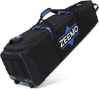 Zeemo Golf Travel Bag, Full-Open Protective & Wheeled Airline-Approved Case For Clubs, Cart&standbag, Soft-Sided Waterproof Cover Made Of Heavy Duty Oxford - Black