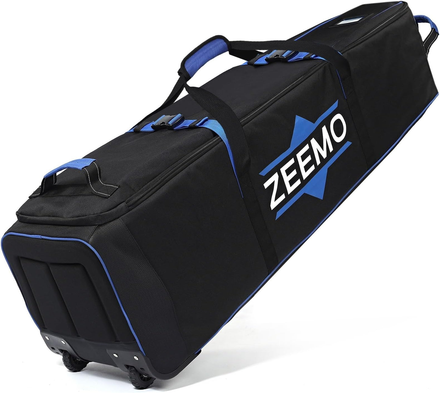 Zeemo Golf Travel Bag, Full-Open Protective & Wheeled Airline-Approved Case For Clubs, Cart&standbag, Soft-Sided Waterproof Cover Made Of Heavy Duty Oxford - Black