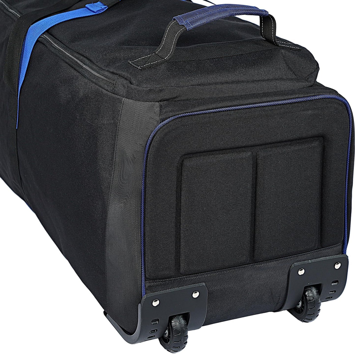 Zeemo Golf Travel Bag, Full-Open Protective & Wheeled Airline-Approved Case For Clubs, Cart&standbag, Soft-Sided Waterproof Cover Made Of Heavy Duty Oxford - Black