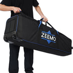 Zeemo Golf Travel Bag, Full-Open Protective & Wheeled Airline-Approved Case For Clubs, Cart&standbag, Soft-Sided Waterproof Cover Made Of Heavy Duty Oxford - Black