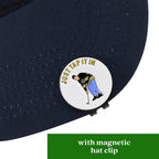 Zeety Funny Golf Ball Marker With Magnetic Hat Clip – Golf Accessories For Men And Women, Great Golf Gift For Players With Attitude - Just Tap It In