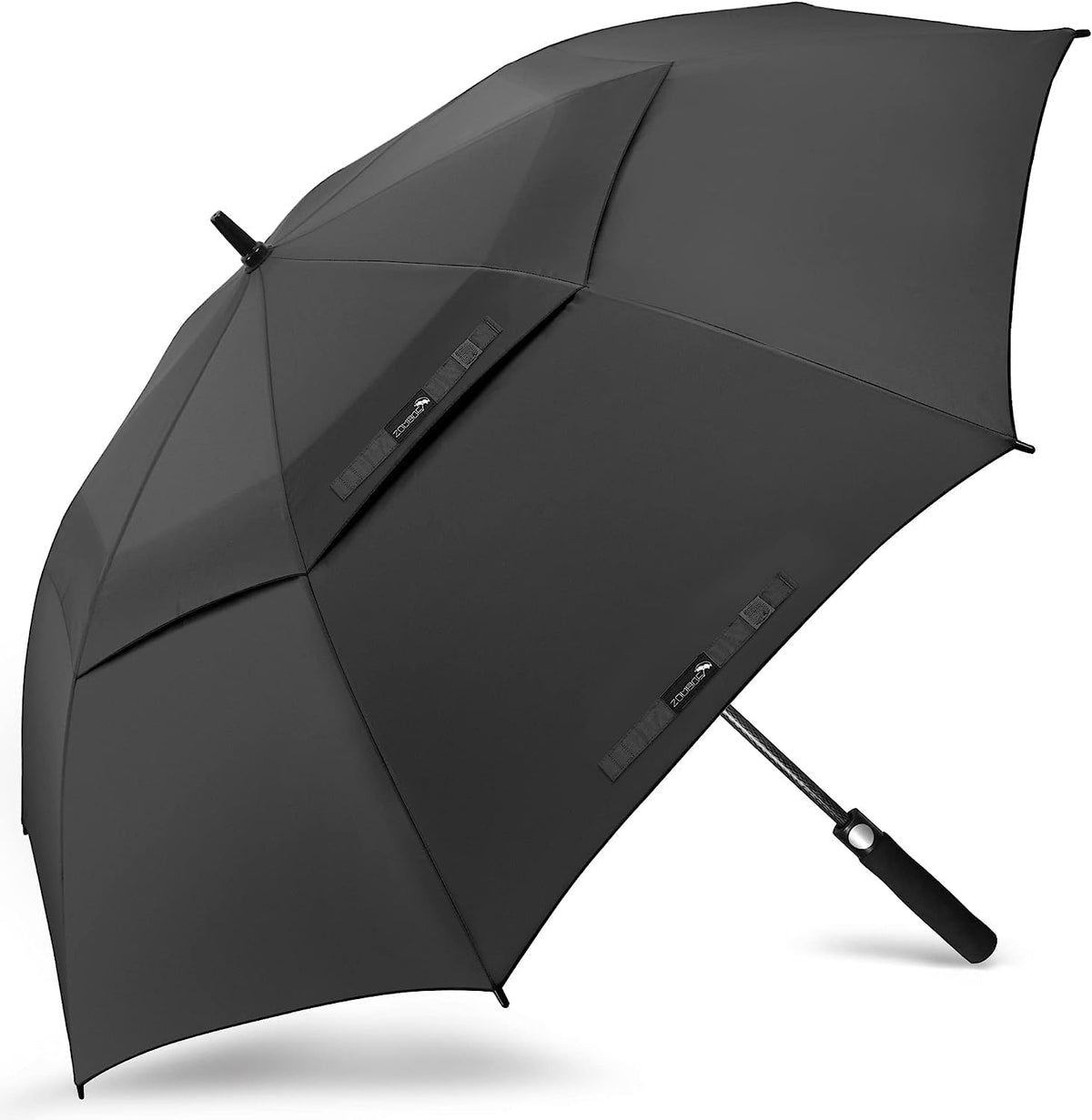 Zomake Golf Umbrella, Large Windproof Heavy Duty Umbrellas - A-Black