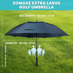 Zomake Golf Umbrella, Large Windproof Heavy Duty Umbrellas - A-Royal Blue