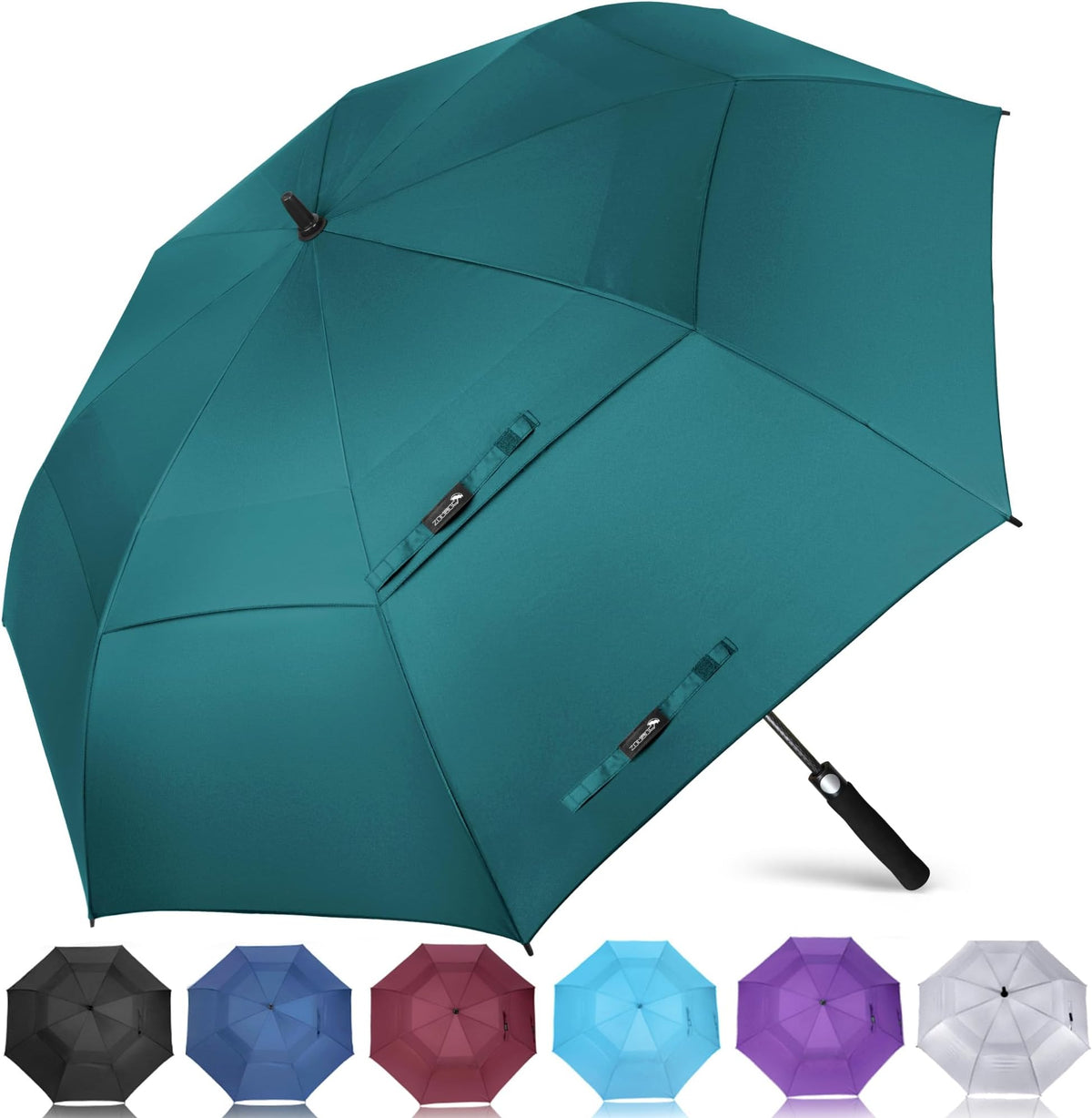 Zomake Golf Umbrella, Large Windproof Heavy Duty Umbrellas - A-Lake Blue