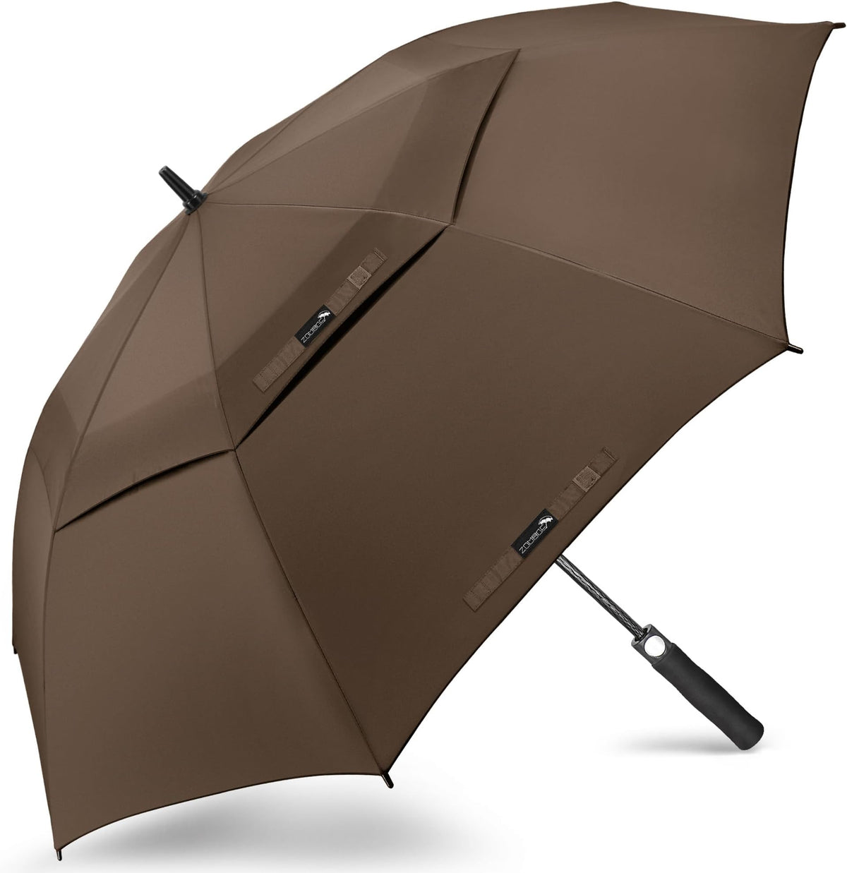 Zomake Golf Umbrella, Large Windproof Heavy Duty Umbrellas - C-Brown
