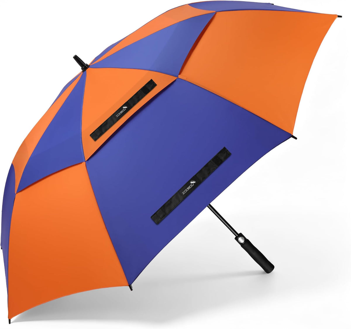 Zomake Golf Umbrella, Large Windproof Heavy Duty Umbrellas - D-Dark Blue/orange