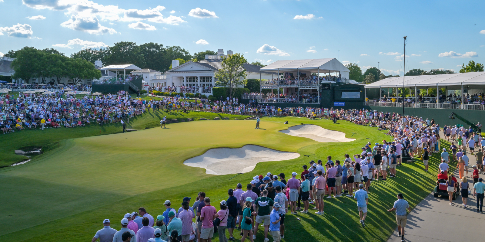 Picture of a green at Quail Hollow Club in Charlotte, North Carolina