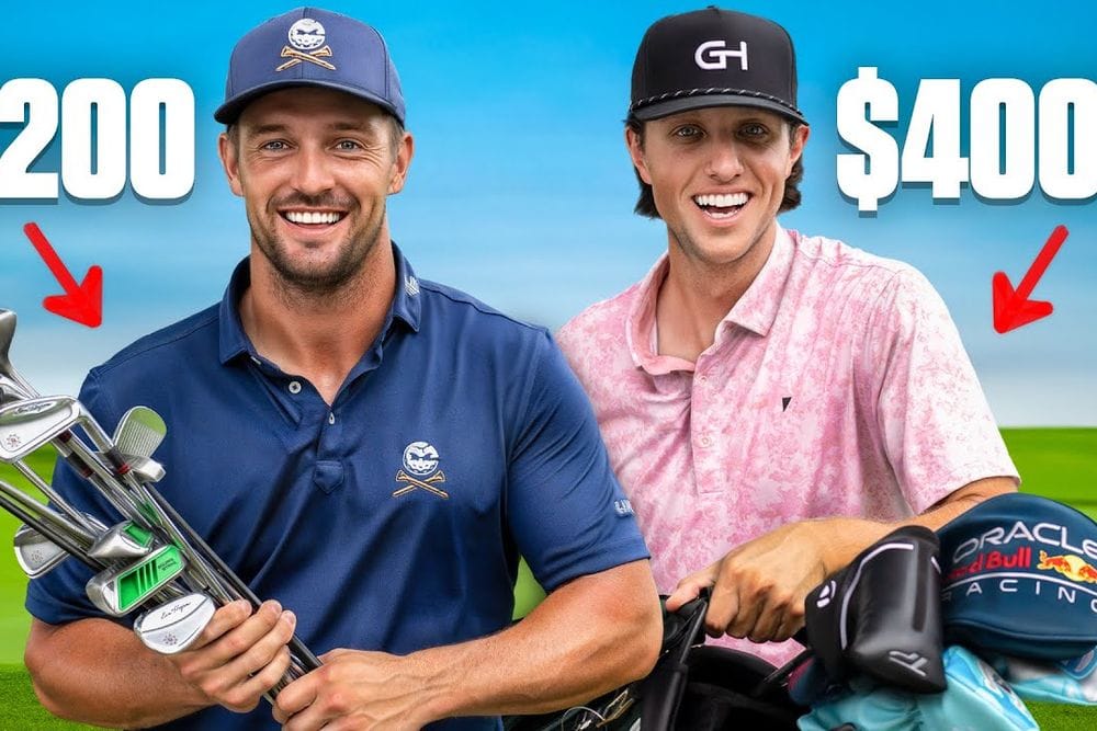 Bryson DeChambeau Takes on Grant Horvat with $200 Thrift Store Clubs post image