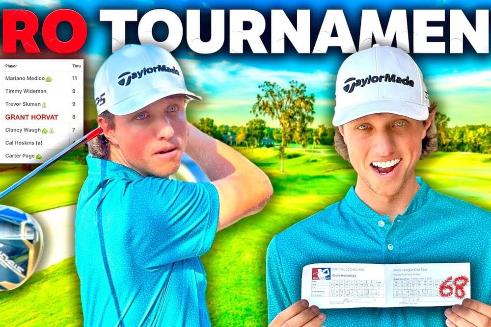 Grant Horvat's Bold Debut in a Professional Golf Tournament post image