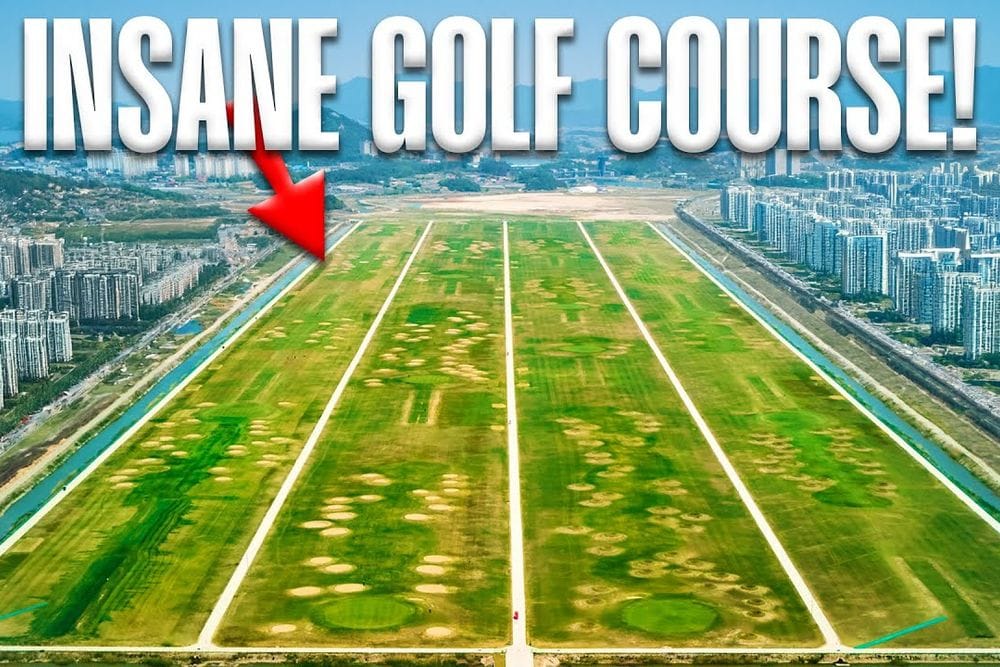 Exploring the Bizarre Runway-Style Golf Course at Cosmos Links in South Korea post image
