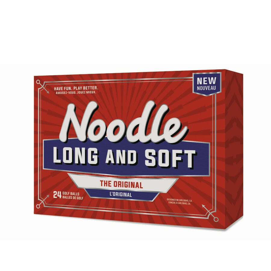 Picture of a box of 24 Noodle golf balls